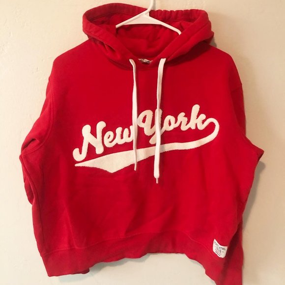 ❌SOLD❌H&M Red "New York" Women's Hoodie - Picture 3 of 6